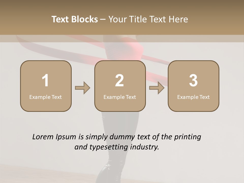 Aerobics Posing Lady PowerPoint Template