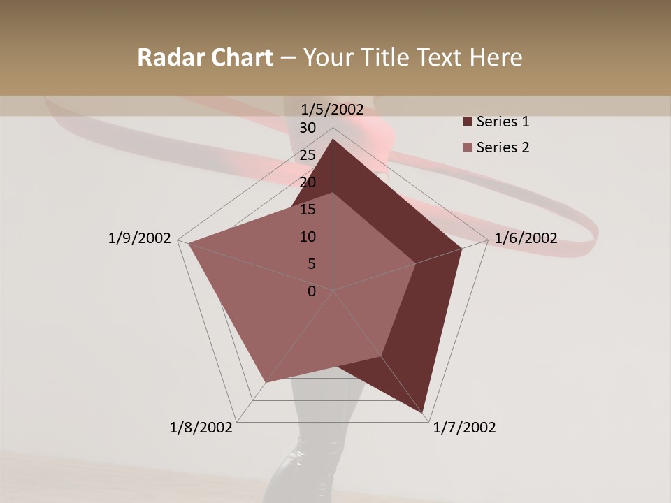 Aerobics Posing Lady PowerPoint Template