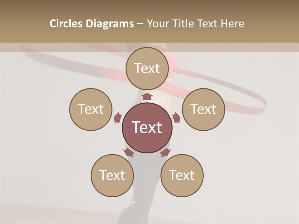 Aerobics Posing Lady PowerPoint Template