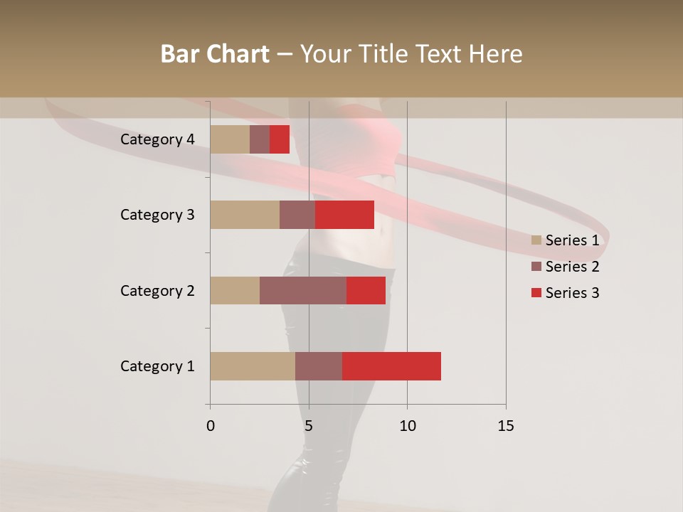 Aerobics Posing Lady PowerPoint Template