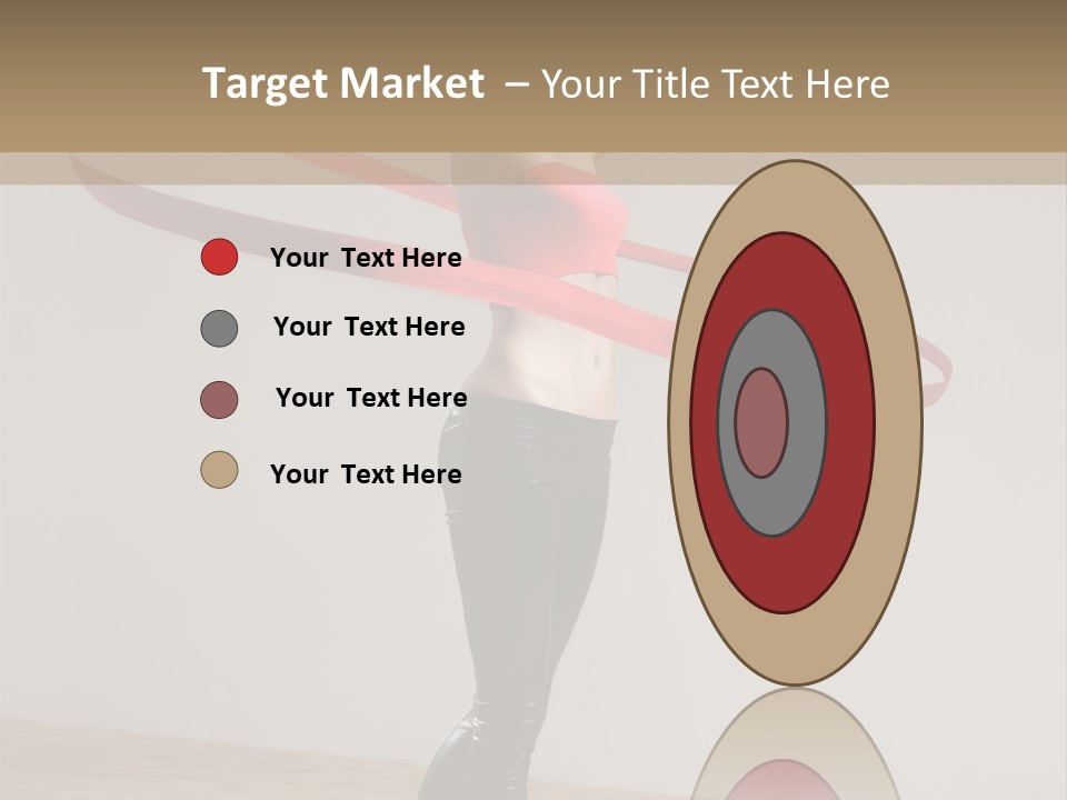 Aerobics Posing Lady PowerPoint Template