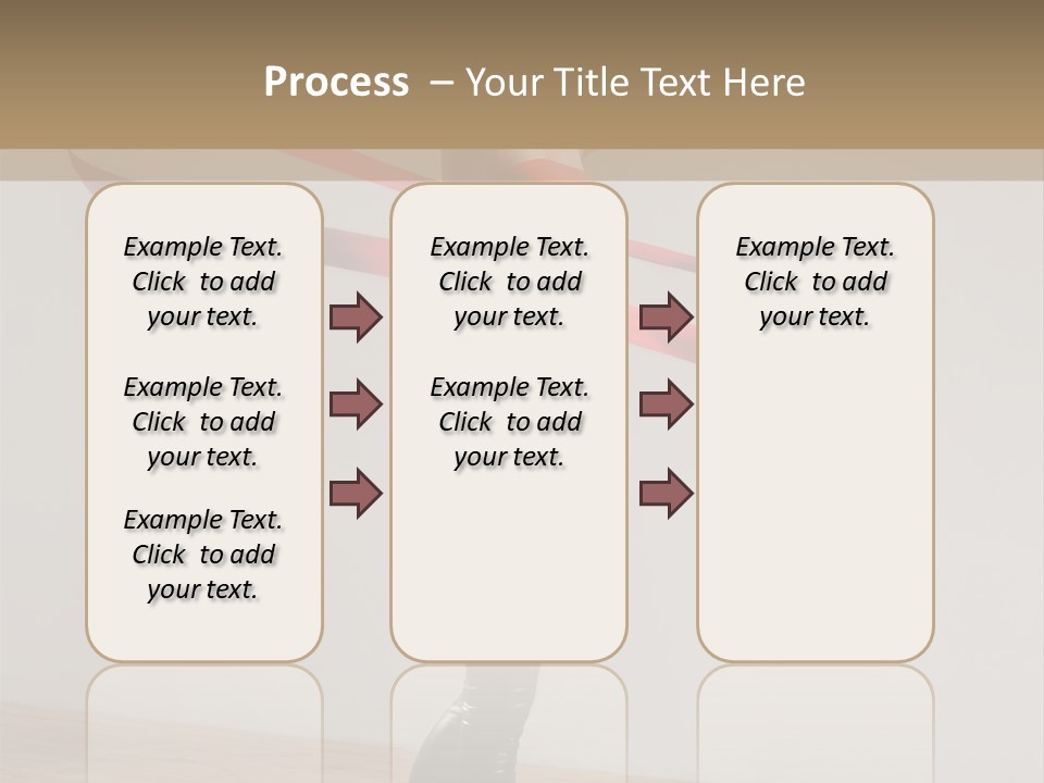 Aerobics Posing Lady PowerPoint Template