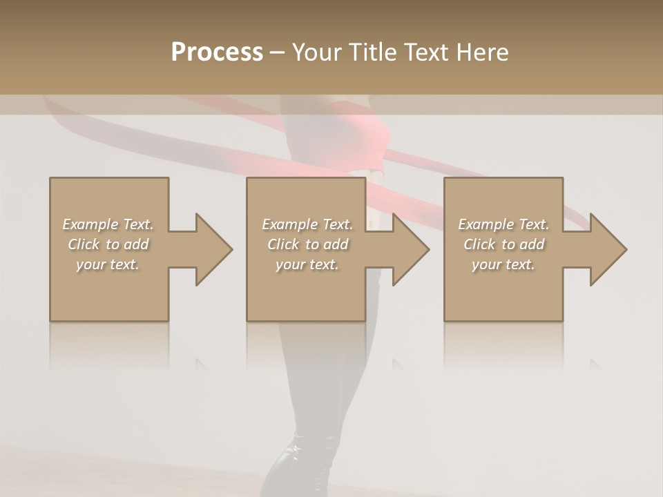 Aerobics Posing Lady PowerPoint Template