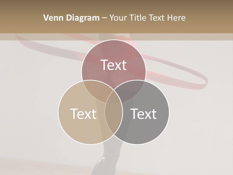 Aerobics Posing Lady PowerPoint Template