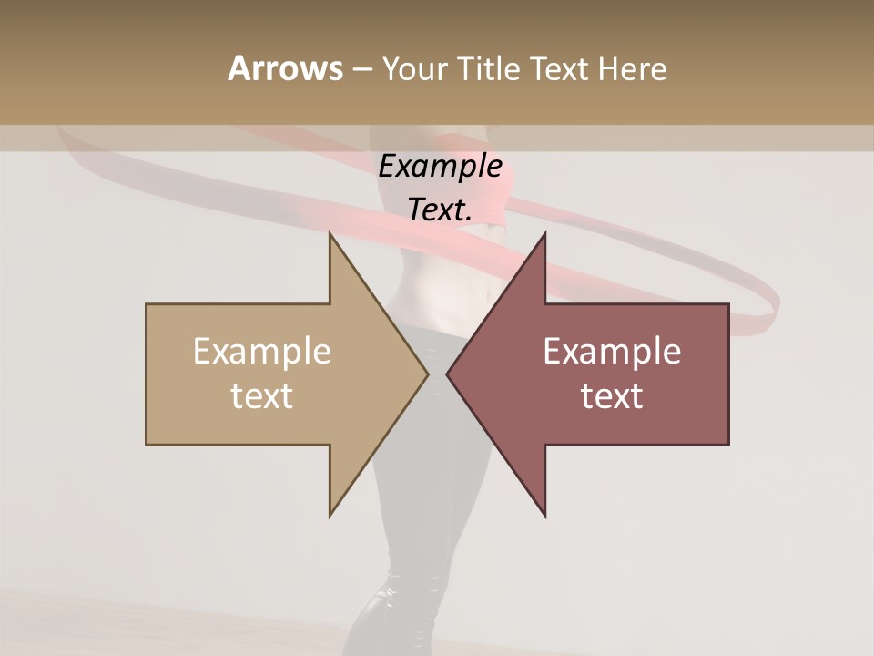 Aerobics Posing Lady PowerPoint Template