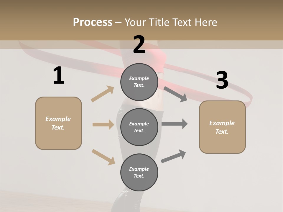 Aerobics Posing Lady PowerPoint Template