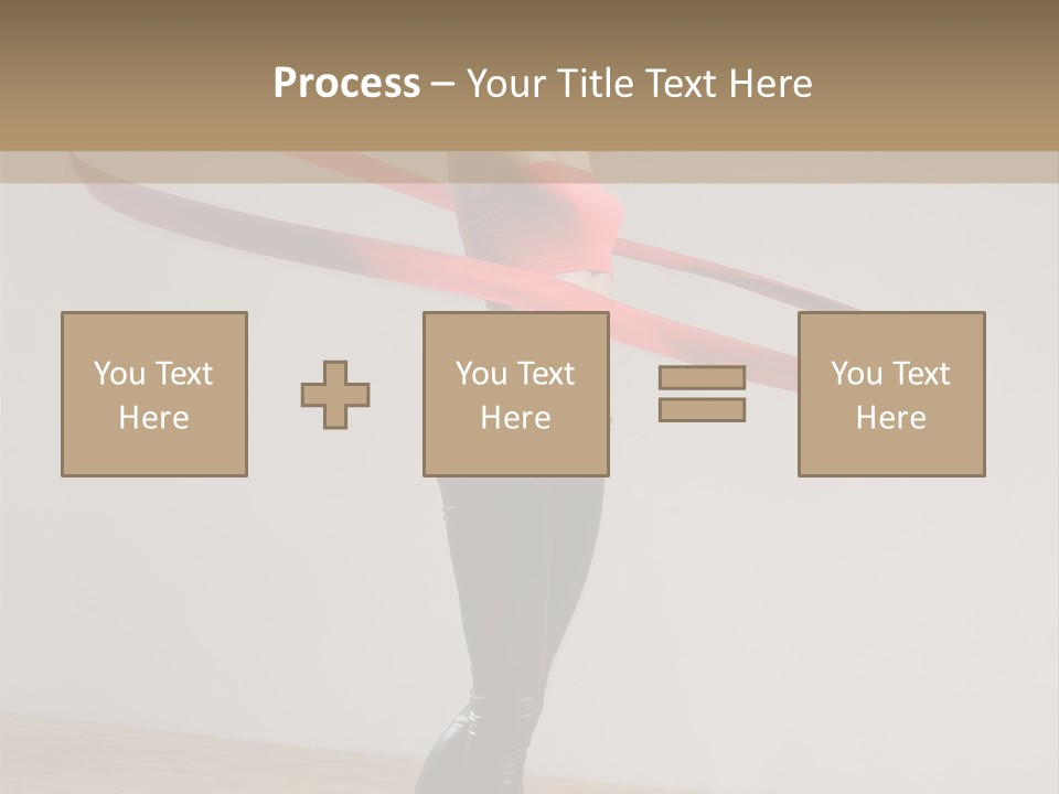 Aerobics Posing Lady PowerPoint Template