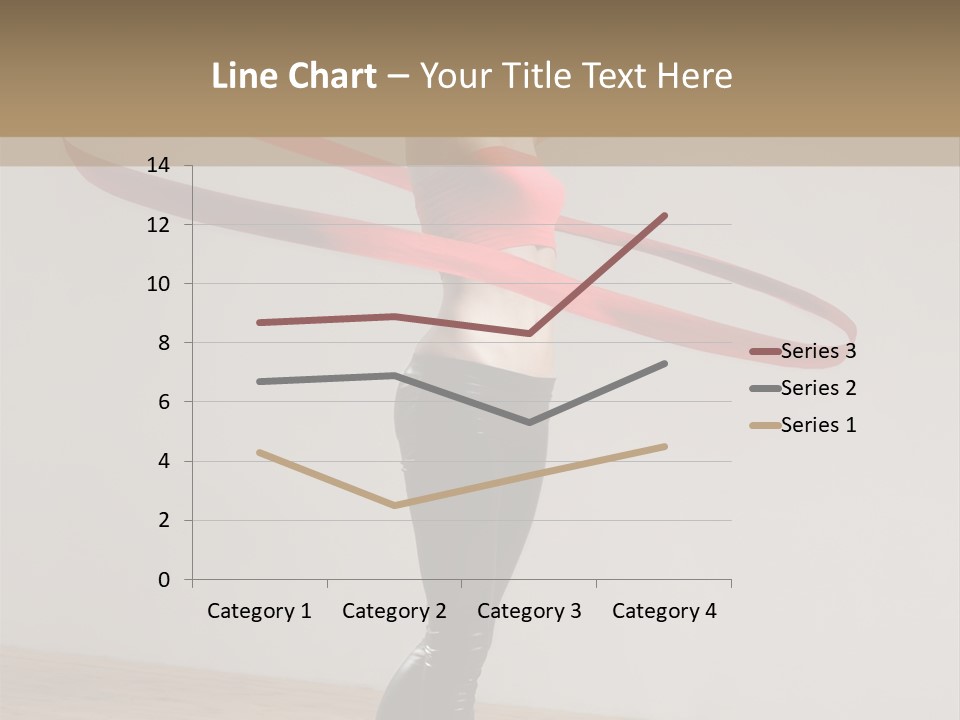 Aerobics Posing Lady PowerPoint Template