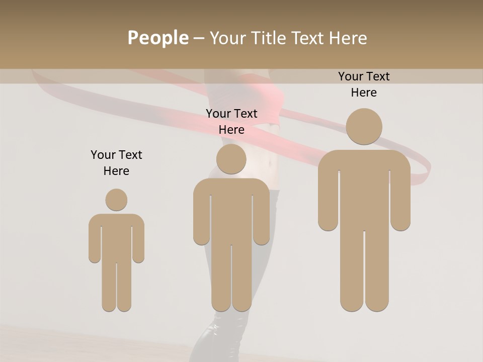 Aerobics Posing Lady PowerPoint Template