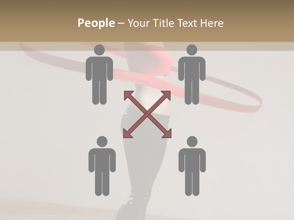 Aerobics Posing Lady PowerPoint Template