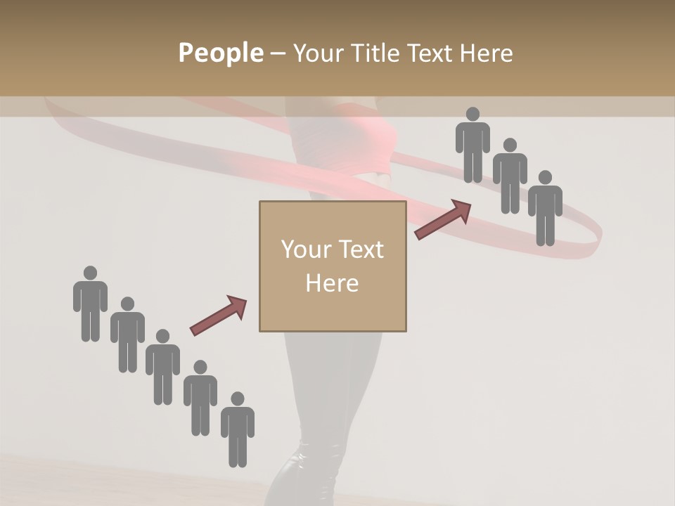 Aerobics Posing Lady PowerPoint Template