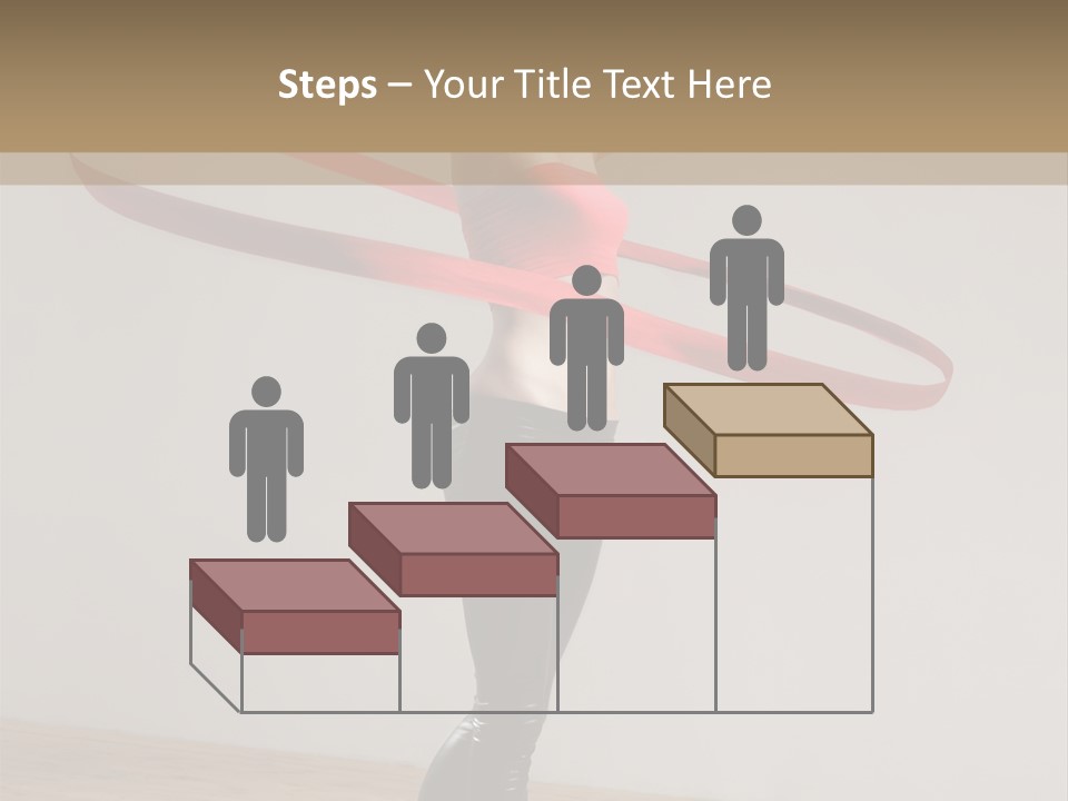 Aerobics Posing Lady PowerPoint Template