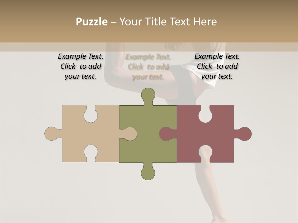 A Woman In A White Shirt And Black Shorts Is Doing A Trick PowerPoint Template