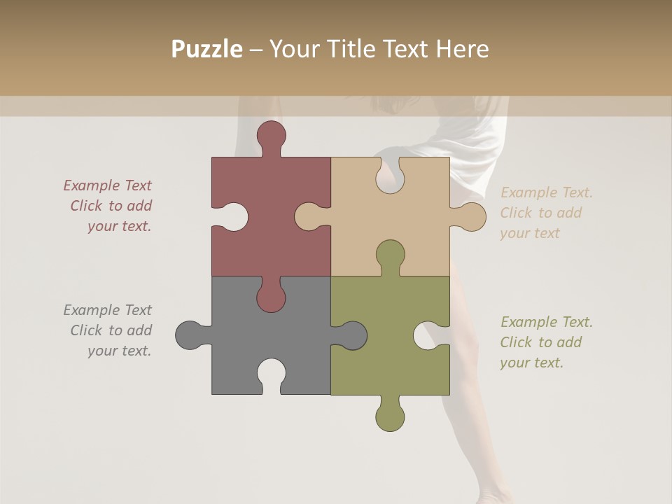 A Woman In A White Shirt And Black Shorts Is Doing A Trick PowerPoint Template