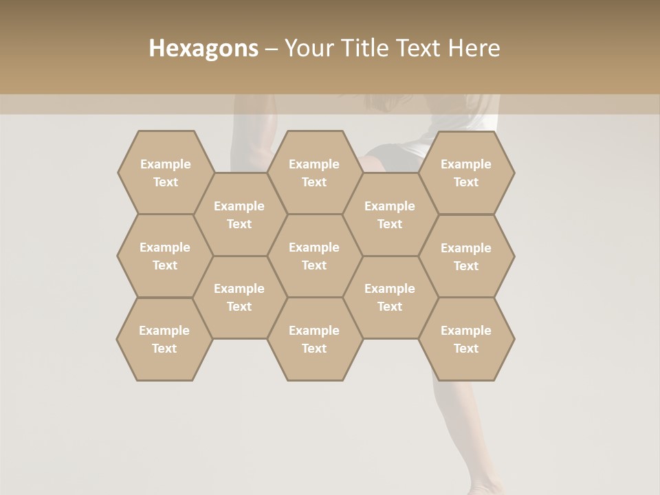 A Woman In A White Shirt And Black Shorts Is Doing A Trick PowerPoint Template