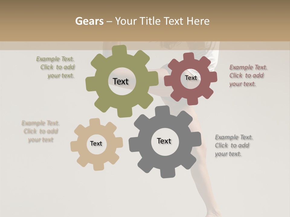 A Woman In A White Shirt And Black Shorts Is Doing A Trick PowerPoint Template