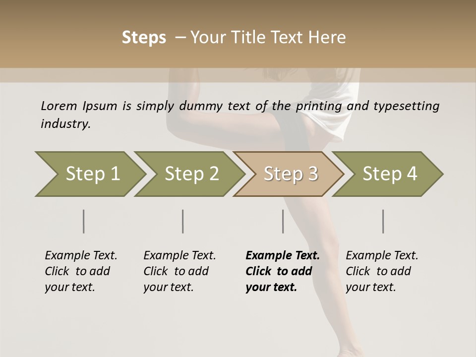 A Woman In A White Shirt And Black Shorts Is Doing A Trick PowerPoint Template