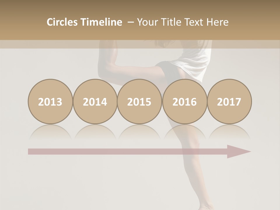 A Woman In A White Shirt And Black Shorts Is Doing A Trick PowerPoint Template