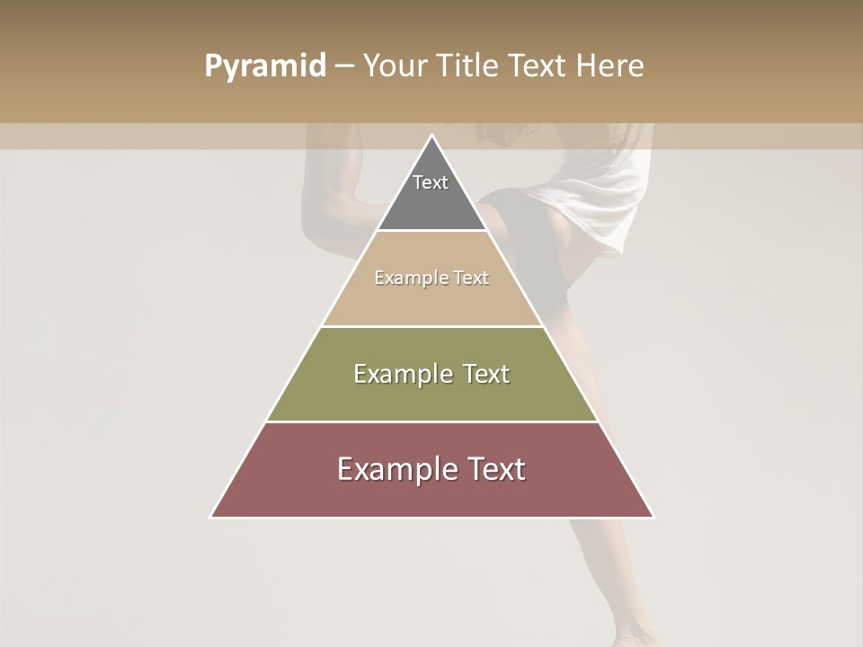 A Woman In A White Shirt And Black Shorts Is Doing A Trick PowerPoint Template