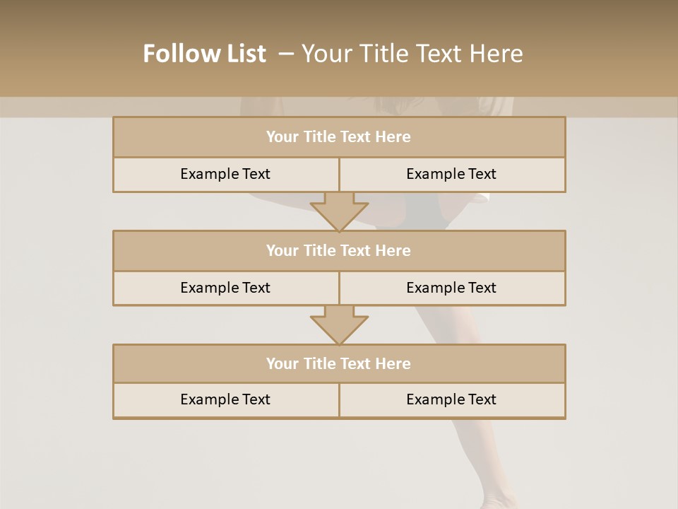 A Woman In A White Shirt And Black Shorts Is Doing A Trick PowerPoint Template