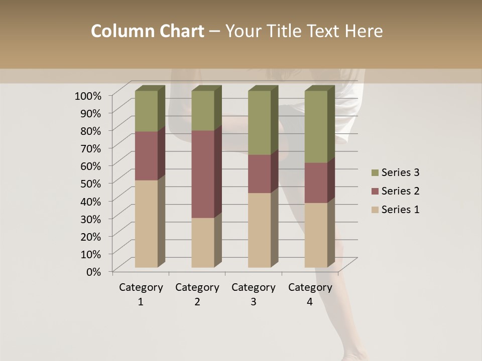 A Woman In A White Shirt And Black Shorts Is Doing A Trick PowerPoint Template
