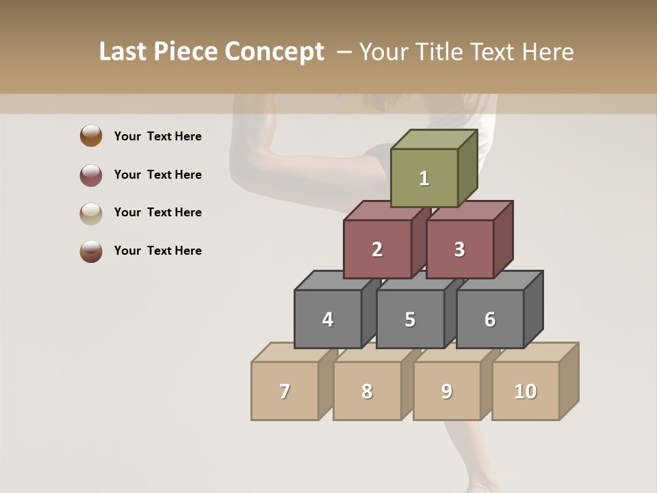 A Woman In A White Shirt And Black Shorts Is Doing A Trick PowerPoint Template