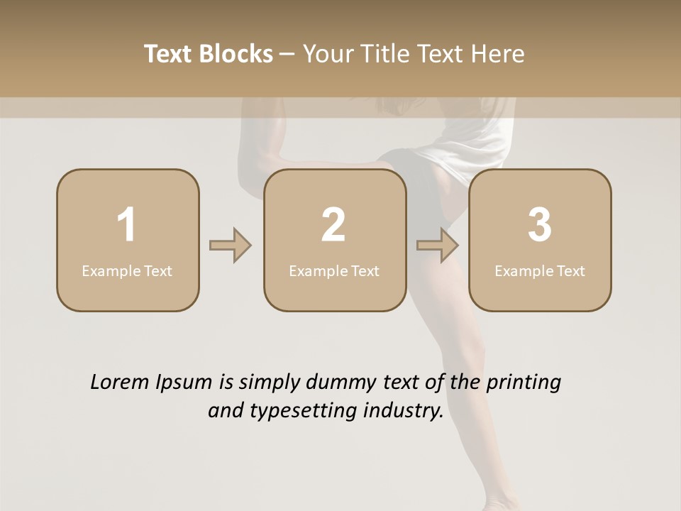 A Woman In A White Shirt And Black Shorts Is Doing A Trick PowerPoint Template