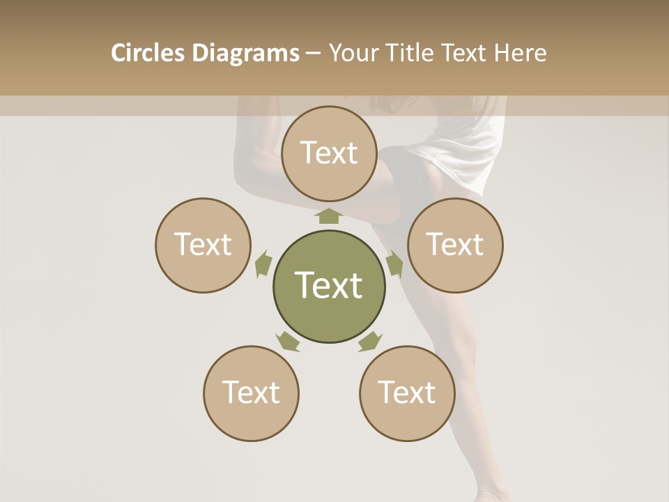 A Woman In A White Shirt And Black Shorts Is Doing A Trick PowerPoint Template