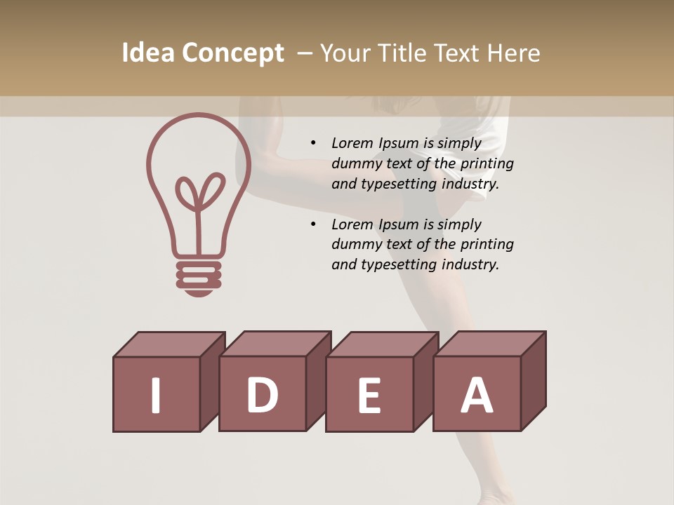 A Woman In A White Shirt And Black Shorts Is Doing A Trick PowerPoint Template