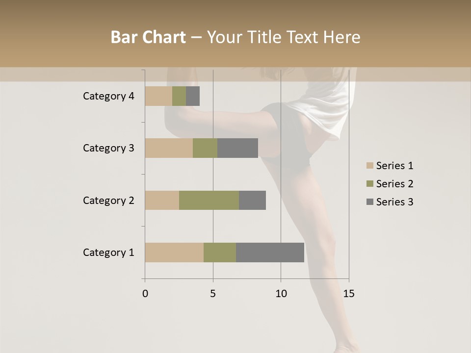 A Woman In A White Shirt And Black Shorts Is Doing A Trick PowerPoint Template