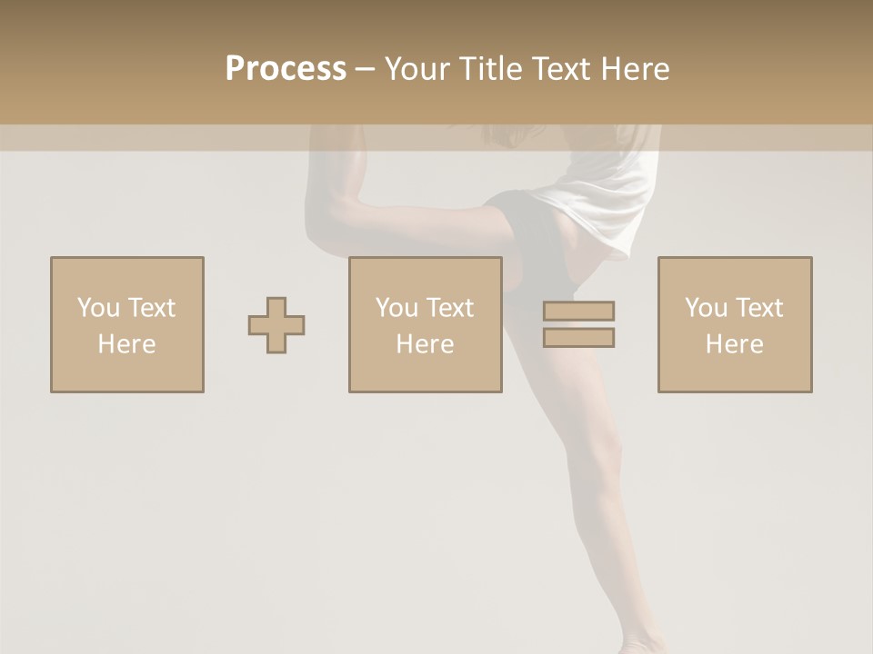 A Woman In A White Shirt And Black Shorts Is Doing A Trick PowerPoint Template
