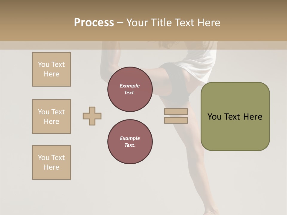 A Woman In A White Shirt And Black Shorts Is Doing A Trick PowerPoint Template