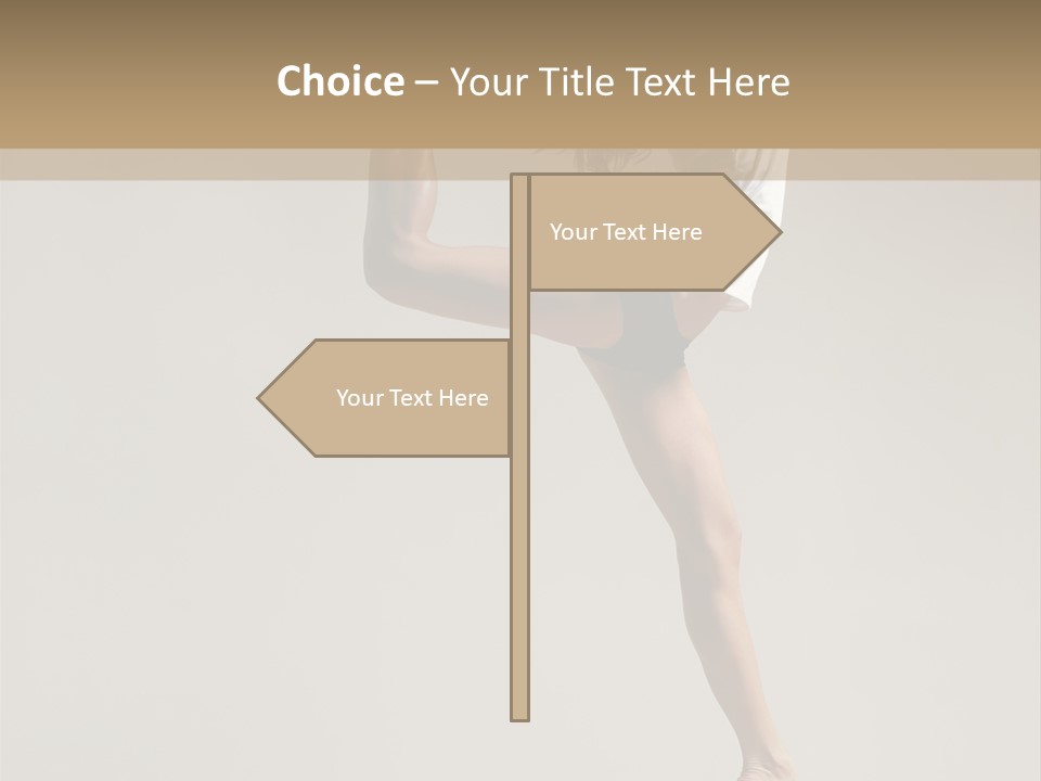 A Woman In A White Shirt And Black Shorts Is Doing A Trick PowerPoint Template