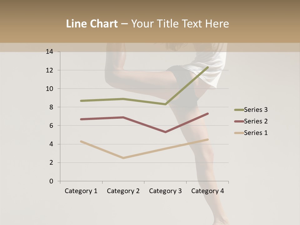 A Woman In A White Shirt And Black Shorts Is Doing A Trick PowerPoint Template