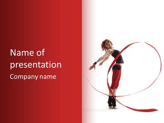 Beautiful Exercise Gymnast PowerPoint Template