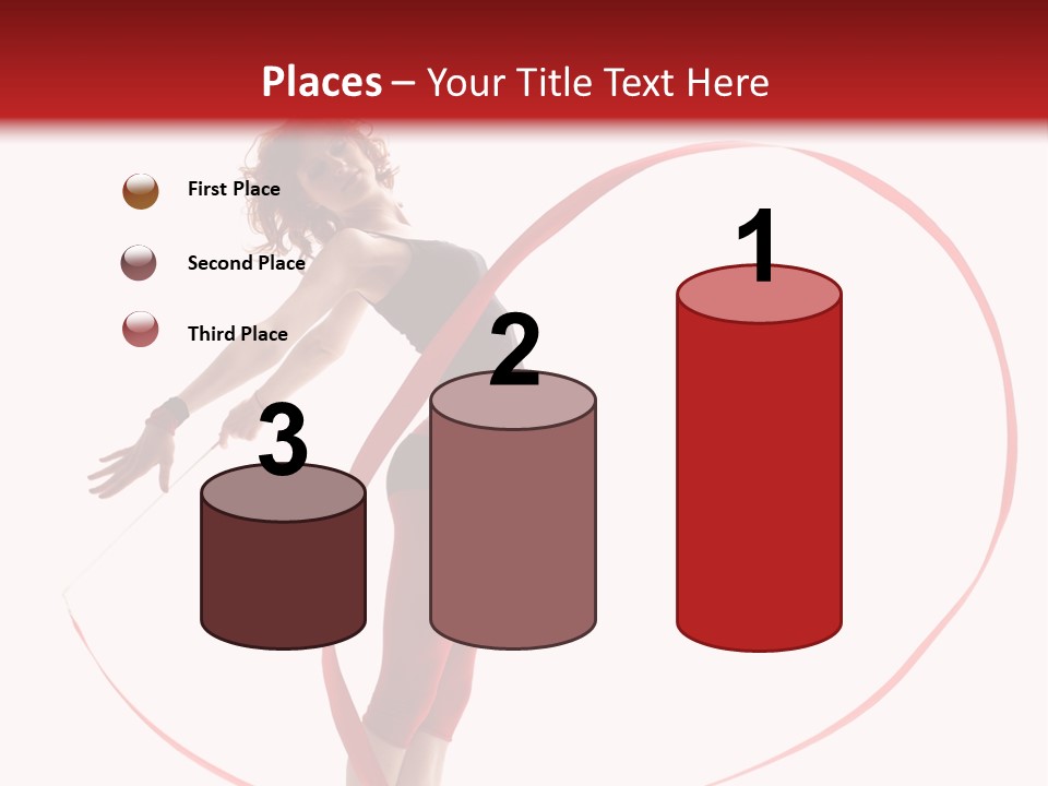 Beautiful Exercise Gymnast PowerPoint Template