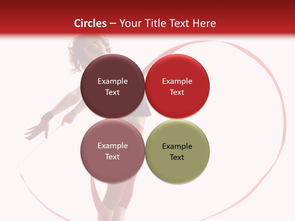 Beautiful Exercise Gymnast PowerPoint Template