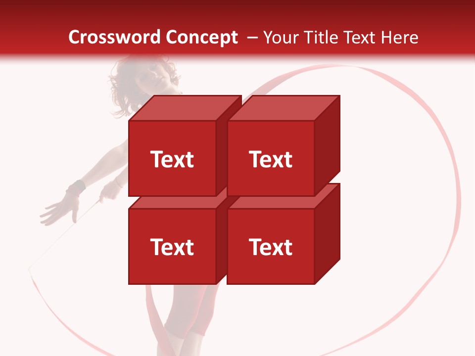 Beautiful Exercise Gymnast PowerPoint Template