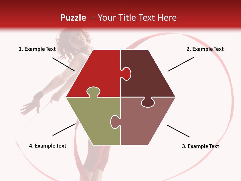 Beautiful Exercise Gymnast PowerPoint Template