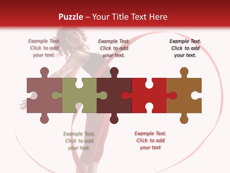 Beautiful Exercise Gymnast PowerPoint Template