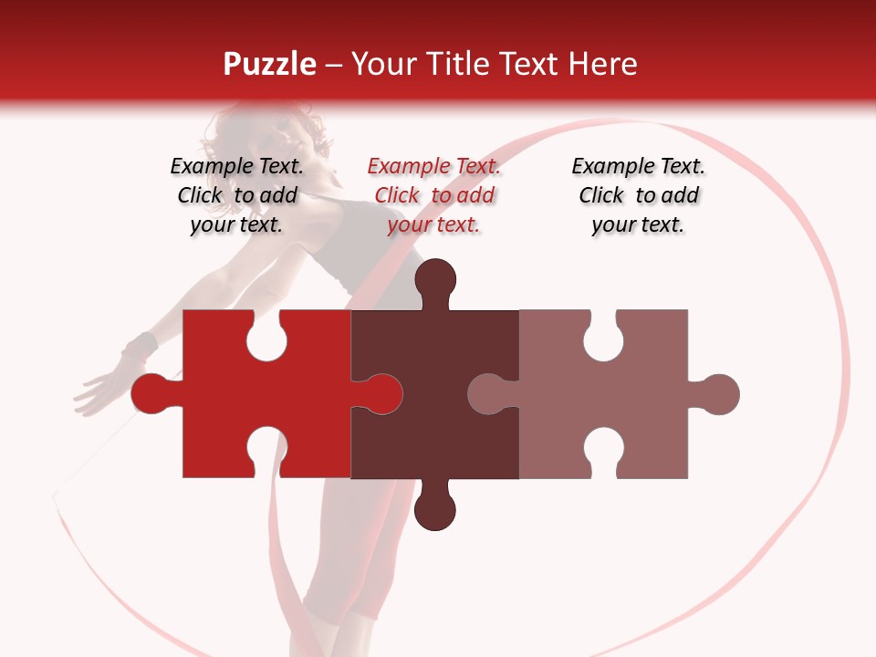 Beautiful Exercise Gymnast PowerPoint Template