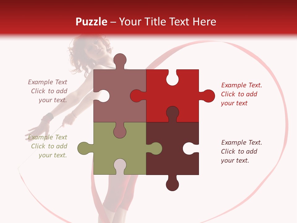 Beautiful Exercise Gymnast PowerPoint Template