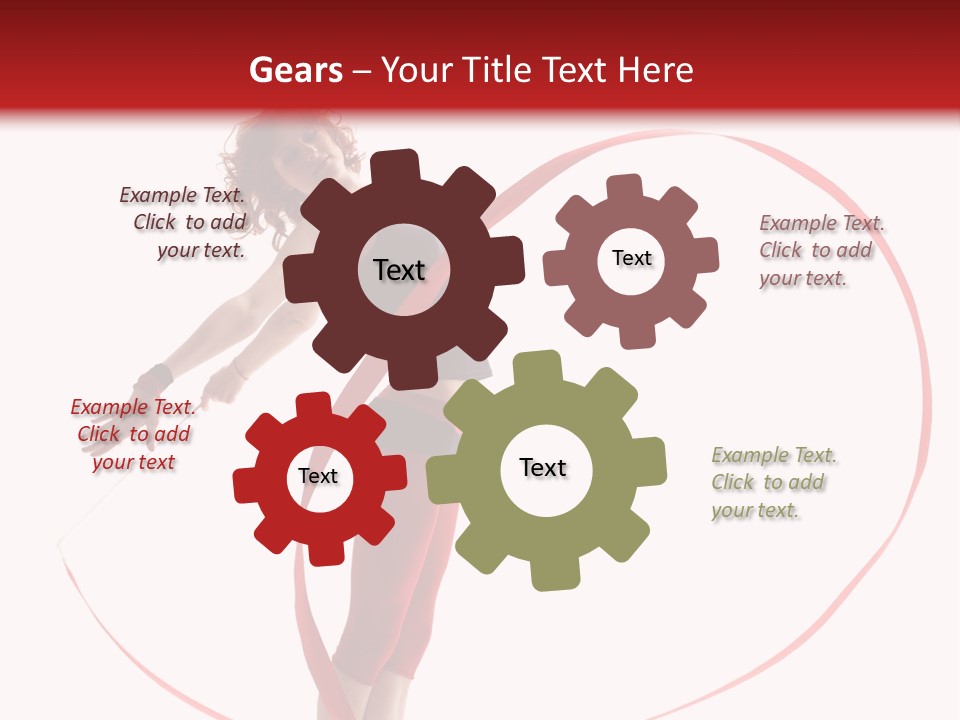 Beautiful Exercise Gymnast PowerPoint Template