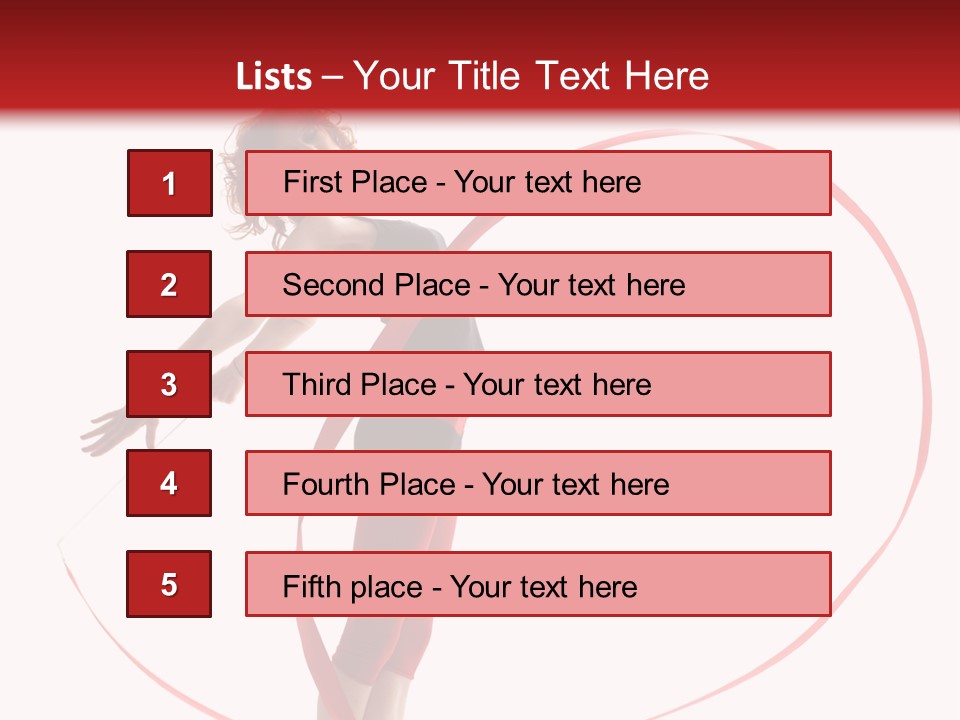 Beautiful Exercise Gymnast PowerPoint Template