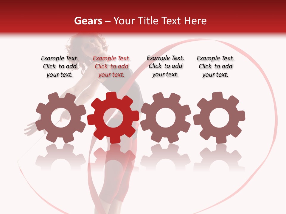 Beautiful Exercise Gymnast PowerPoint Template