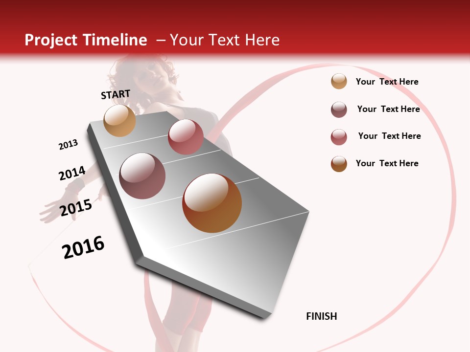 Beautiful Exercise Gymnast PowerPoint Template