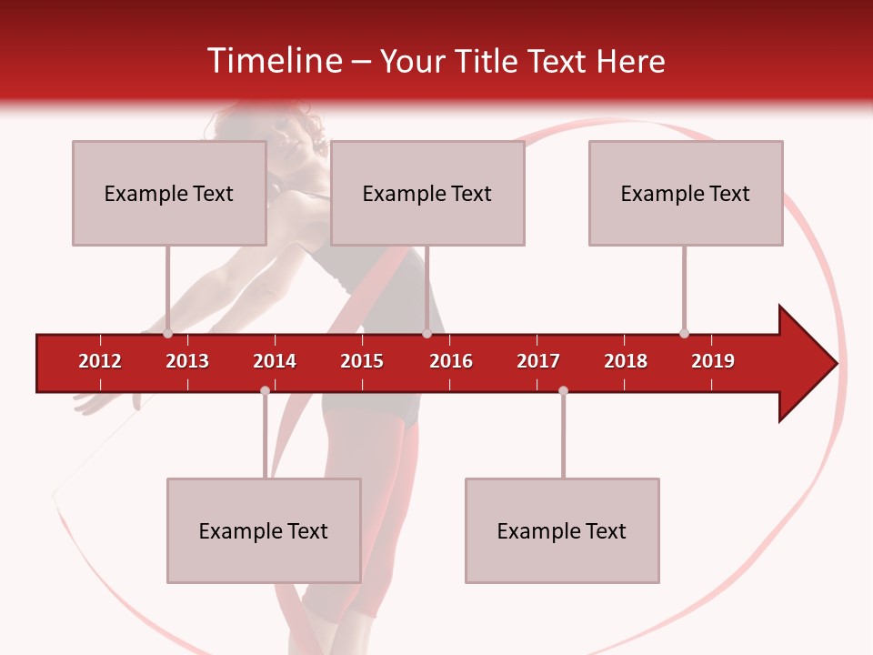 Beautiful Exercise Gymnast PowerPoint Template