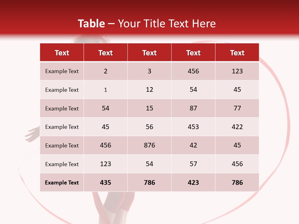 Beautiful Exercise Gymnast PowerPoint Template