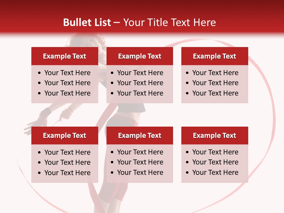 Beautiful Exercise Gymnast PowerPoint Template