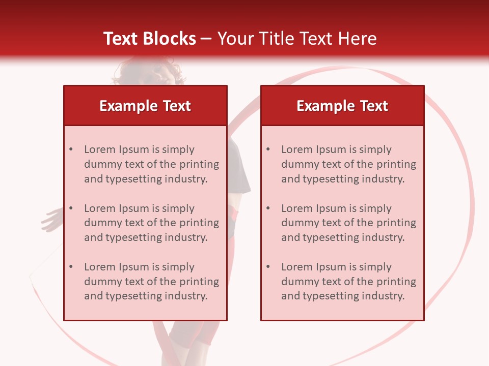 Beautiful Exercise Gymnast PowerPoint Template